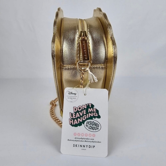 🔹Disney x Skinnydip London The Little Mermaid Gold Seashell Crossbody Bag Purse - Picture 6 of 8